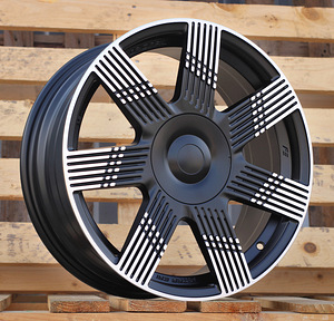 R17x7  4X98  ET  41  58.1  YF7074  Black Polished Half Matt (MBHM)  For FIAT  (M)  (HYBRID FORGED) (1 foto / 1)