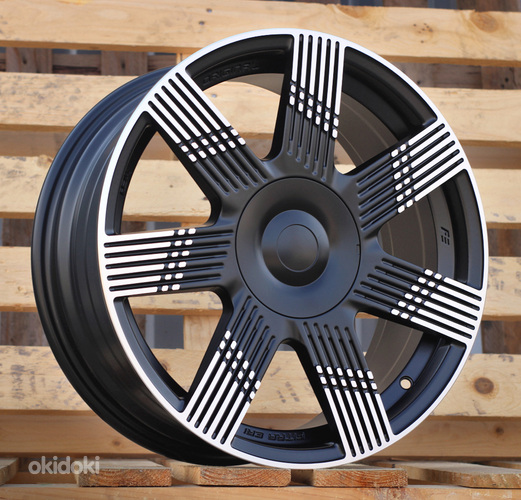 R17x7  4X98  ET  41  58.1  YF7074  Black Polished Half Matt (MBHM)  For FIAT  (M)  (HYBRID FORGED)
