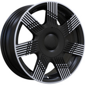 R15x6  4X98  ET  35  58.1  YF7074  Black Polished Half Matt (MBHM)  For FIAT (1 foto / 1)