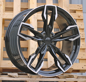 R20x9.5  5X112  ET  43  66.6  YF5718  Black Polished (MB)  For BMW  (P1)  ((X3) HYBRID FORGED Rear+Front) (1 foto / 1)