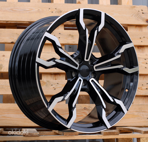 R21x8.5  5X112  ET  30  66.6  YF5596  Black Polished (MB)  For BMW  (P2)  (X3 HYBRID FORGED Front+Rear)