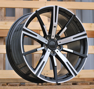 R19x8  5X112  ET  27  66.6  YF1156  Black Polished (MB)  For BMW  (K7)  (HYBRID FORGED Front + Rear) (1 foto / 1)