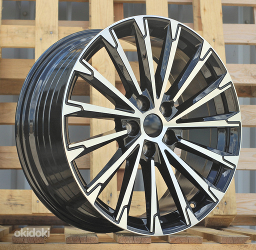 R19x8  5X112  ET  45  57.1  YF0446  Black Polished (MB)  For SKODA  (Z5)  (HYBRID FORGED)