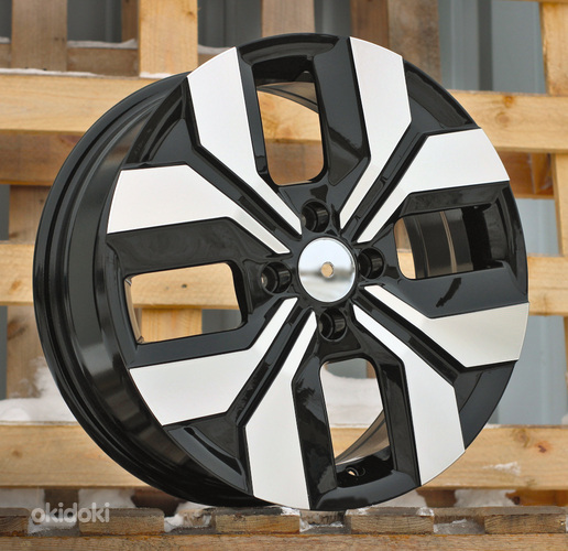 R16x6.5  4X100  ET  40  60.1  Y1392  Black Polished (MB)  For DACIA  (Z7)