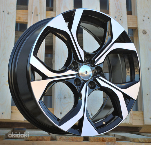 R18x7.5  5X112  ET  40  57.1  Y1303  Black Polished (MB)  For SKODA  (M)  (HYBRID FORGED)