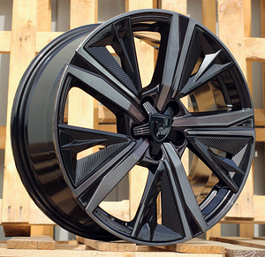 R18x7.5  5X108  ET  44  65.1  Y1187  (IN5668)  Black+Tinted Face (BLTF)  For PEUG  (M)  (NEW Design Carved Spokes) (1 foto / 1)