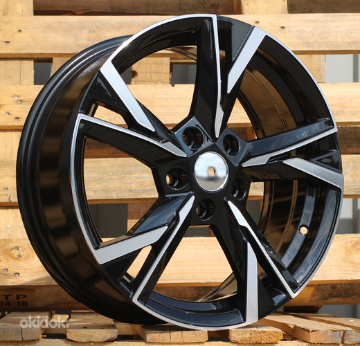 R18x7.5  5X112  ET  51  57.1  Y1241  Black Polished (MB)  For SKODA  (P)  (NEW Model)