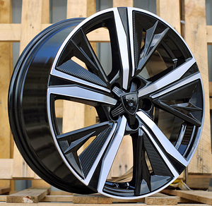 R18x7.5  4X108  ET  32  65.1  Y1187  Black Polished (MB)  For PEUG  (P)  (NEW Design Carved Spokes) (1 foto / 1)