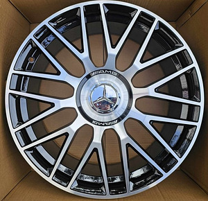 R19 Mercedes AMG 19×8.5 5×112 ET: 38 66.6 Color: Black polish (BP) AMZ 932F MB (6 foto / 6)