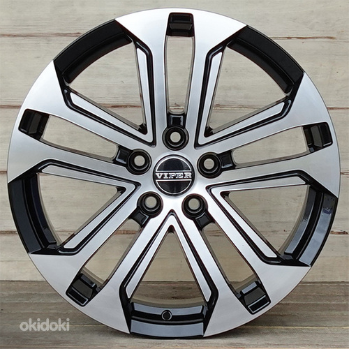 R18 VIPER 244 Black polish 18x7 5x112