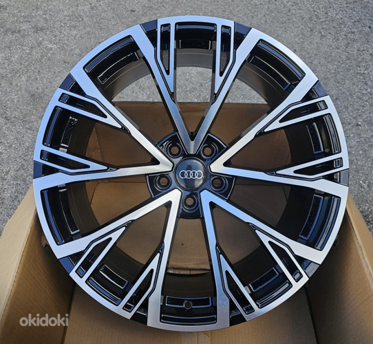 R18 AUDI VW SEAT SKODA AMZ 961D Black polish 18x8 5x112