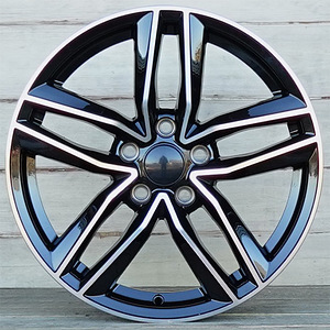 R17 AUDI VW SEAT SKODA MB AMZ 504 Black polish 17x7 5x112 (1 foto / 1)