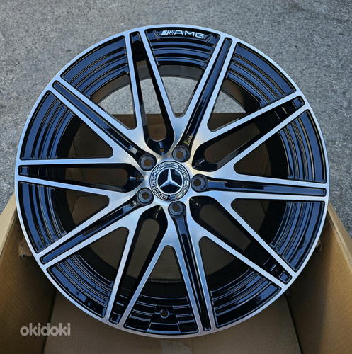 R20 MB 5x112 AMG AMZ H3121F Black polish 20x9.5 ja 20x8.5 erilaius