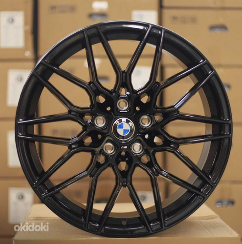R19 BMW 5x120 AMZ H3242F Black Erilaiad 19x9.5 ja 19x8.5