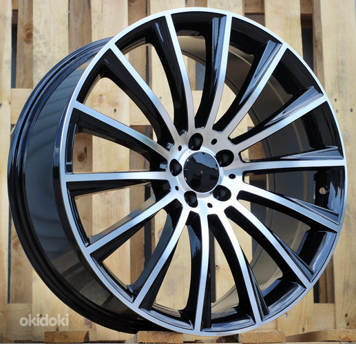 R18x9.5  5X112  ET  35  66.6  B1048  (BK836)  Black Polished (MB)  For MER  (P)
