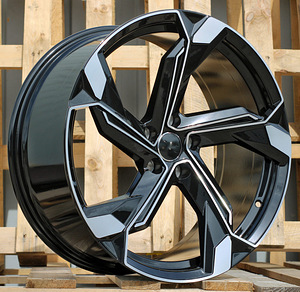 R22x9.5  5X112  ET  26  66.5  Y1201  (IN5633)  Black Polished (MB)  For AUD  (P2) (1 foto / 1)
