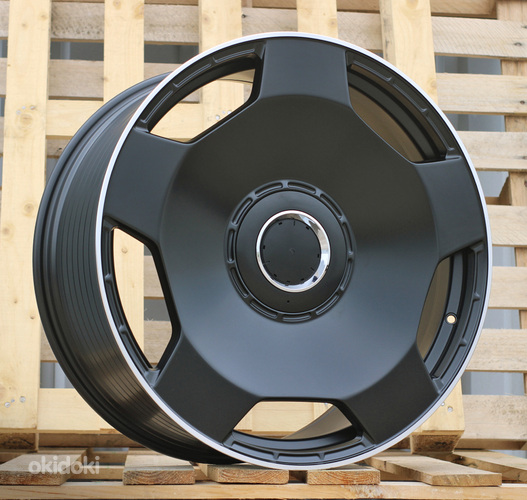R20x9.5  5X112  ET  35  66.6  BYF3111  Black Half Matt+Polished Lip (BLHMPL)  For MER  (Z1)  (HYBRID FORGED Rear+Front)