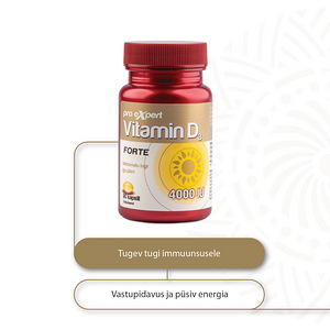 Vitamin D3 Pro Expert 4000IU FORTE N90 õlikapslid (2 foto / 4)