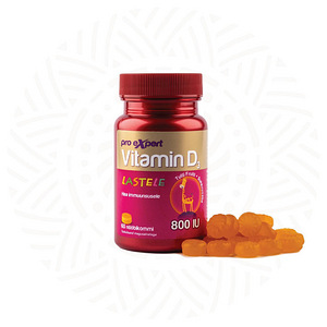 Vitamin D3 Pro Expert Lastele 800IU N60 nööbikommid (1 foto / 4)
