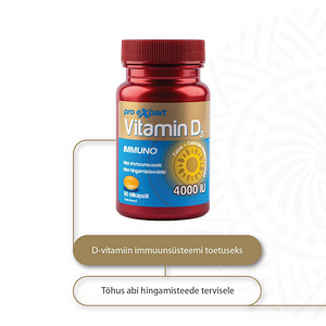 Vitamin D3 Pro Expert Immuno 4000IU N60 õlikapslid (2 foto / 4)