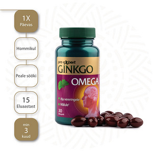 Ginkgo Pro Expert OMEGA N30 õlikapslid (4 foto / 4)