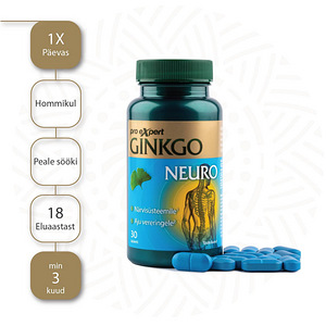 Ginkgo Pro Expert NEURO N30 tabletid (4 foto / 4)