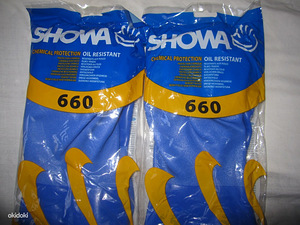 Pvc õlikindlad SHOWA 660 töökindad, 30-32cm (2 foto / 3)