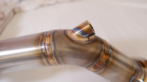 Downpipe Mercedes w211 + om648 / väljalaskesüsteemide ehitus (6 foto / 8)