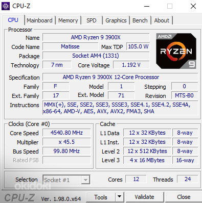 Процессор AMD Ryzen 9 3900X 12c 24T (фото #2)