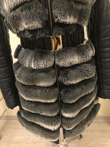 Loodusliku karusnahaga nahkjakk (3 foto / 3)