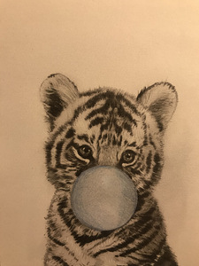 Joonistus “Väike tiiger” (2 foto / 2)