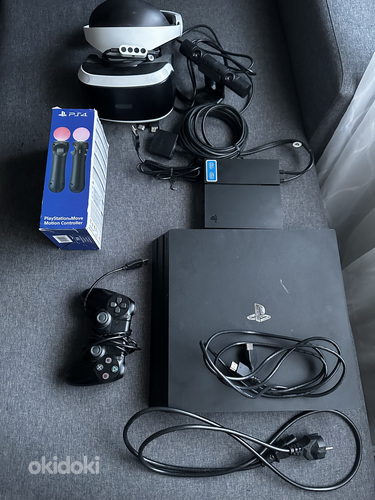 PlayStation 4 pro + PS VR + PS Move + mängud