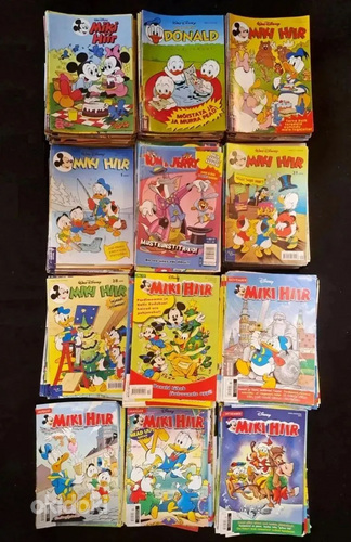 Koomiksiajakirjad Miki Hiir, Tom ja Jerry, Witch jt