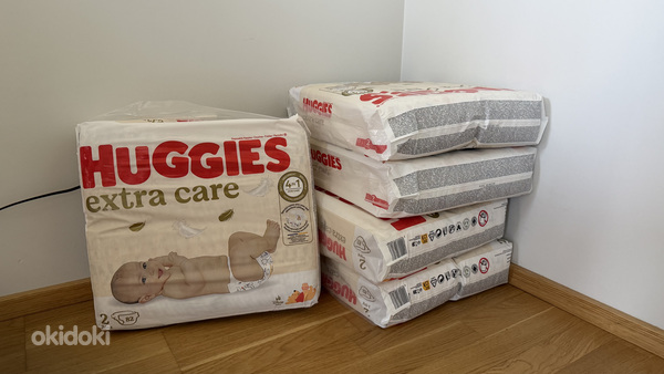 Мега упаковка HUGGIES Extra Care 2 (3-6 кг) - 5 x 82 + 26 = 436