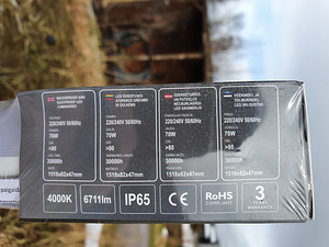 Vee- ja tolmukindel led valgusti/lamp 70w (3 foto / 4)
