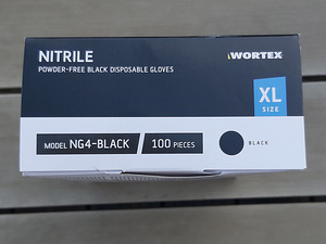 UUED WORTEX nitriilkindad, puudrita 100tk, suurus: XL (5 foto / 8)