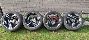 Литые диски Audi 20" + шины 5x112 (1 фото из 7)