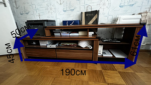 TV riiul ja alus (2 foto / 2)