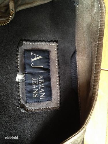 Armani Jeans кожаная куртка, original (фото #1)