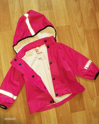 REIMA розовая резиновая куртка дождевик плащ 86 значительно больше (фото #3)
