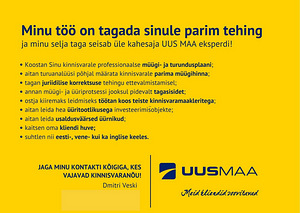 Kinnisvara alane konsultatsioon, maakler (2 foto / 2)