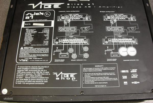 VIBE 4-Channel Car Amplifier (фото #3)