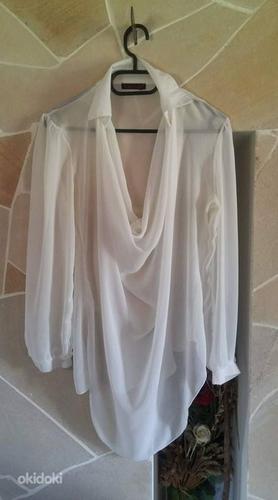 Белая блузка, размер M / L (фото #1)