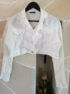 Valge jakk/boolero, L-XL (1 foto / 1)