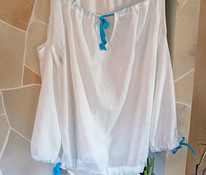 Белая, блузка с открытыми плечами. Размер XL-XXL