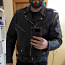 Кожаная куртка-косуха, мужская / Nahast biker jope, meeste (фото #2)