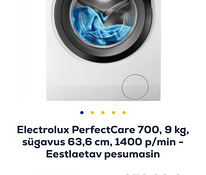 Elextrolux Perfectcare 700 pesumasin