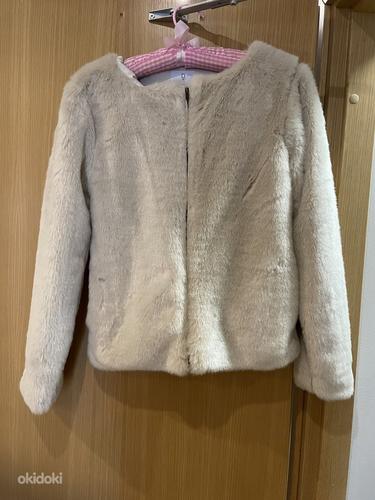 Искусственное пальто для девочки Okaidi 158см (фото #1)