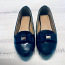 Туфли из лакированной кожи темно-синего цвета, размер 31 (фото #2)