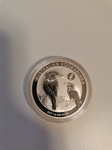 Austraalia Kookaburra 2017 1 oz Hõbemünt Privy (3 foto / 5)